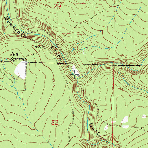 Topographic Map of Cove Creek, AR