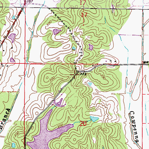 Topographic Map of Eureka (historical), MS