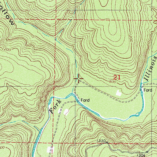 Topographic Map of Cowan Spring School, AR