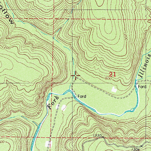 Topographic Map of Cowan Spring School, AR