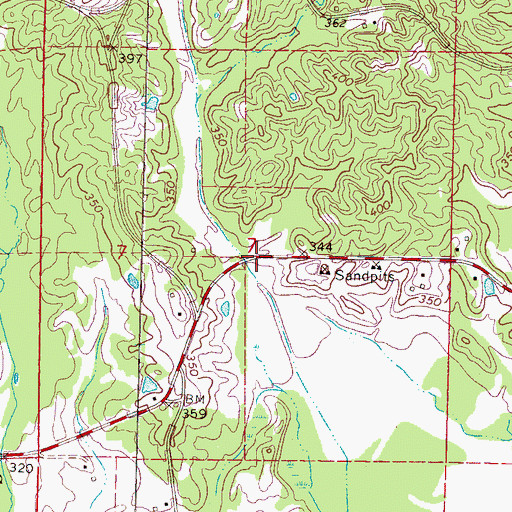 Topographic Map of Zilpha Post Office (historical), MS