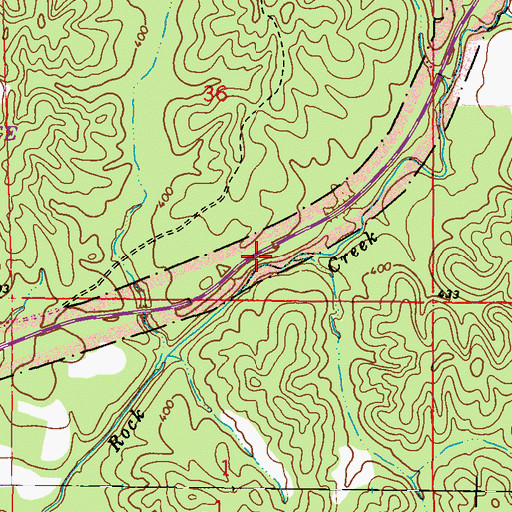 Topographic Map of Tynes Post Office (historical), MS