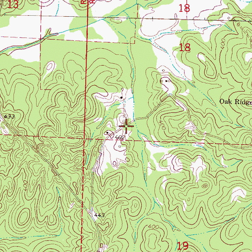Topographic Map of Heath Post Office (historical), MS