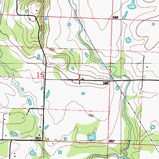 Topographic Map of Dill Place (historical), AR