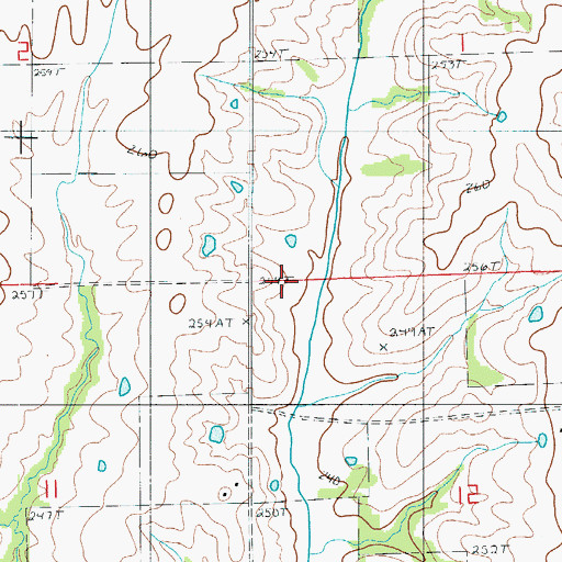 Topographic Map of Antioch Church (historical), MO