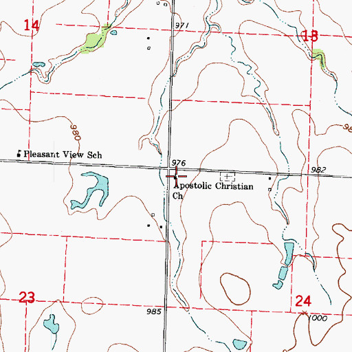 Topographic Map of Apostolic Christian Church, MO