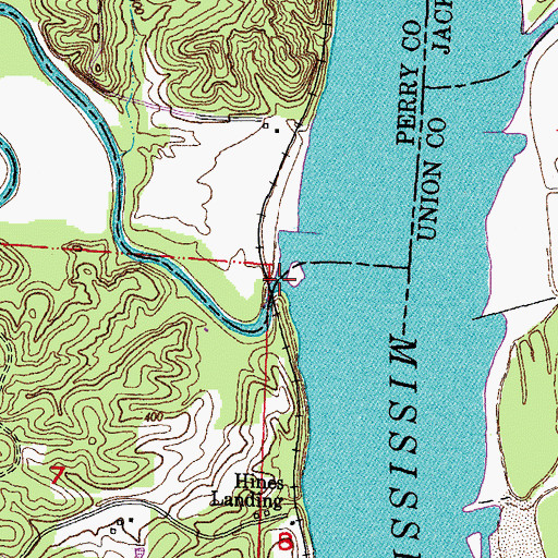 Topographic Map of Apple Creek, MO