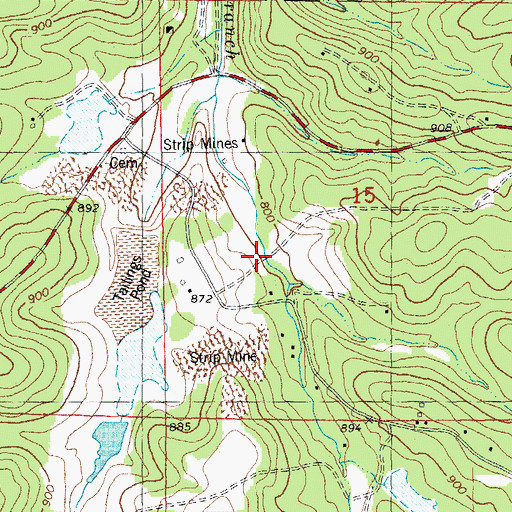 Topographic Map of Arnault School (historical), MO