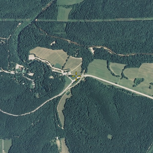 Aerial/Satellite Image of Asher Hollow, MO