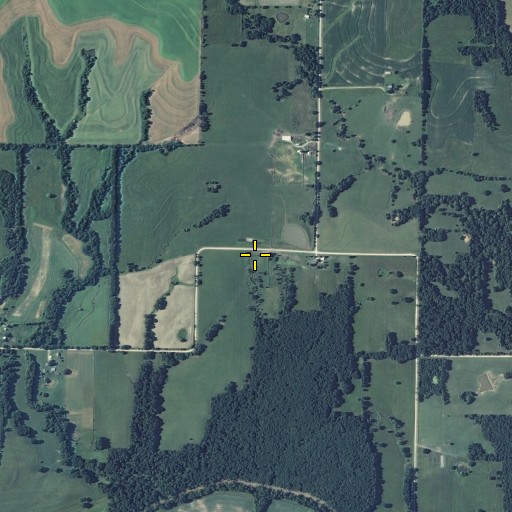 Aerial/Satellite Image of Atterberry Cemetery, MO