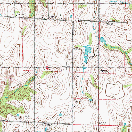 Topographic Map of Bagby School (historical), MO
