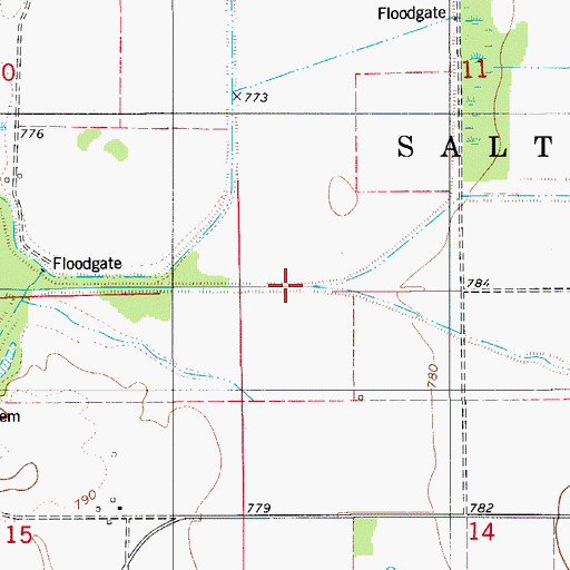 Topographic Map of Battle Creek, MO