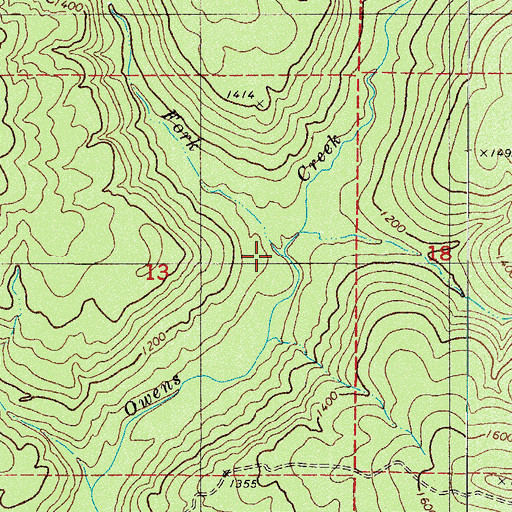 Topographic Map of Devils Fork, AR