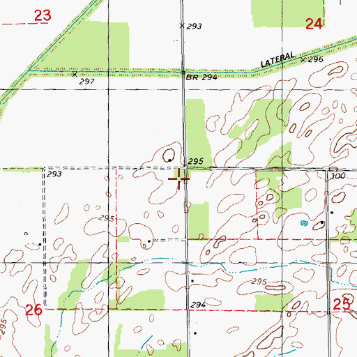 Topographic Map of Beech Ridge School (historical), MO