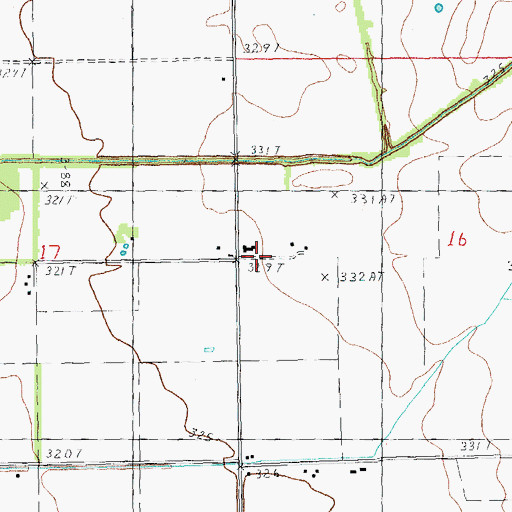 Topographic Map of Beechwell Church, MO