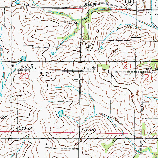 Topographic Map of Bethel Church (historical), MO