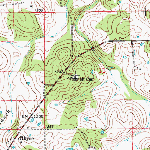 Topographic Map of Bethlehem School, MO