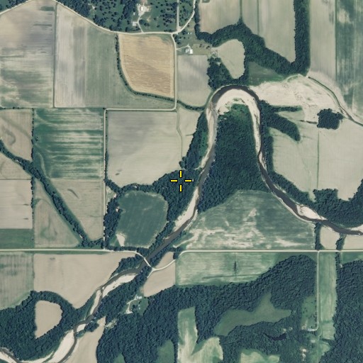 Aerial/Satellite Image of Big Branch, MO