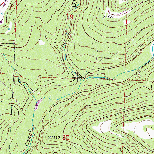 Topographic Map of Dripoff Hollow, AR