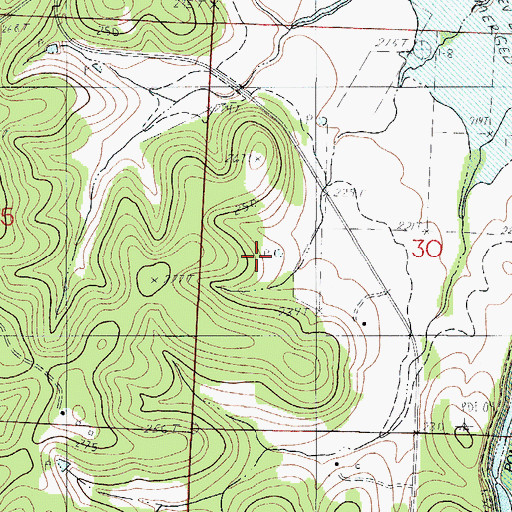 Topographic Map of Bird School (historical), MO
