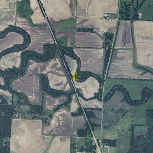 Aerial/Satellite Image of Bitterroot Creek, MO