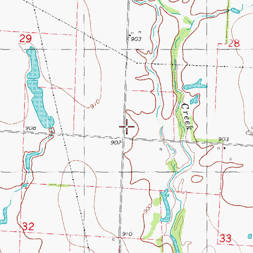 Topographic Map of Blackberry School (historical), MO
