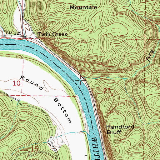 Topographic Map of Dry Creek, AR