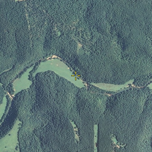 Aerial/Satellite Image of Blowing Spring, MO