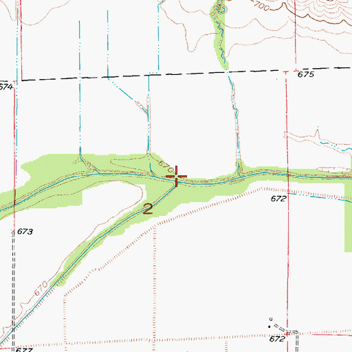 Topographic Map of Booker Slough, MO