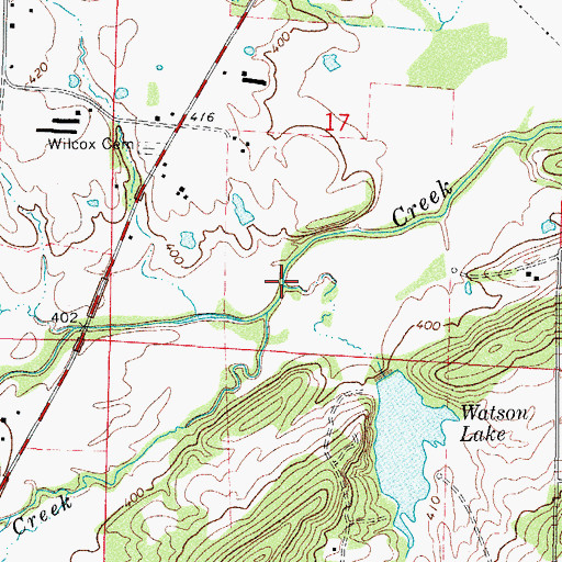 Topographic Map of Dry Fork, AR