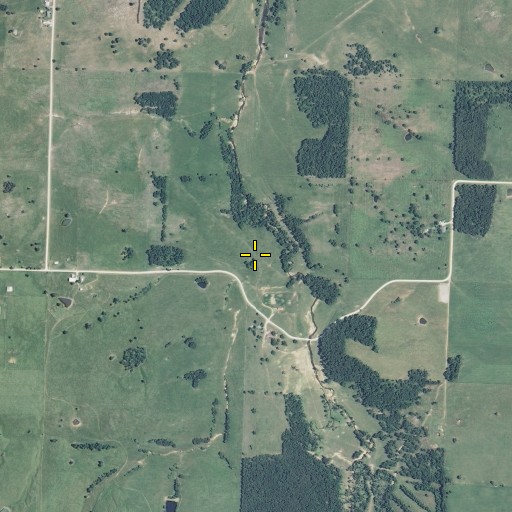 Aerial/Satellite Image of Bowles Cemetery, MO