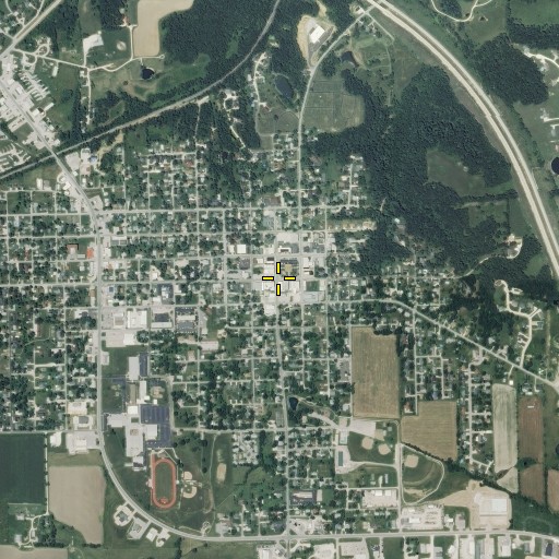 Aerial/Satellite Image of Bowling Green, MO