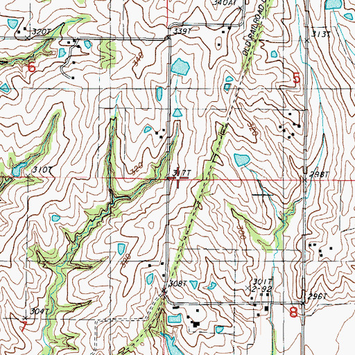 Topographic Map of Bressler School (historical), MO