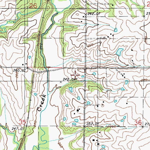 Topographic Map of Brown Jug School (historical), MO