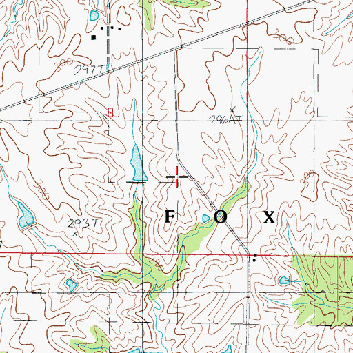 Topographic Map of Brown School (historical), MO