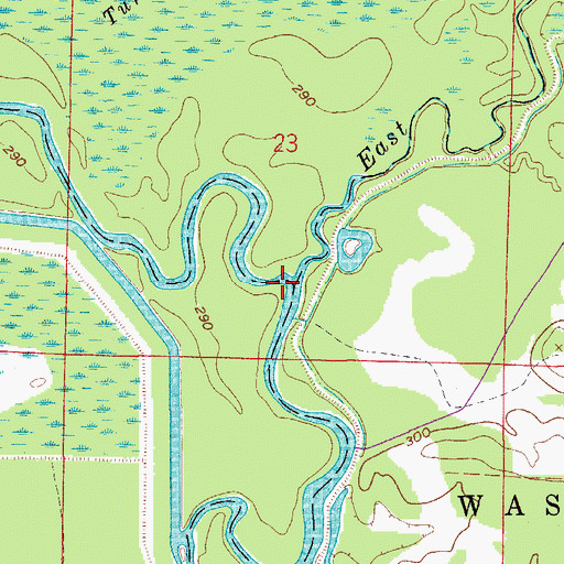 Topographic Map of East Fork Point Remove Creek, AR