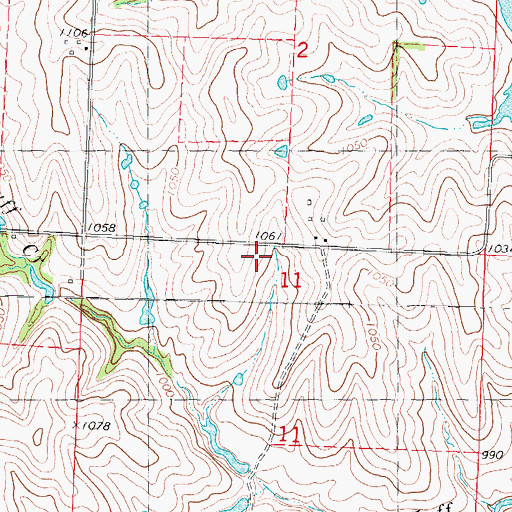 Topographic Map of Butler School, MO