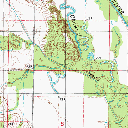 Topographic Map of Byar Branch, MO