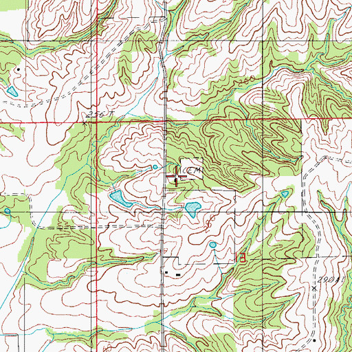 Topographic Map of Camp Ground Church, MO