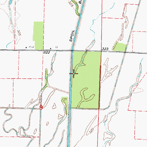 Topographic Map of Caney Creek, MO