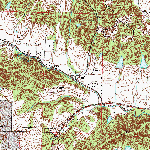 Topographic Map of Cape Chapel, MO