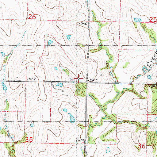 Topographic Map of Carter School, MO