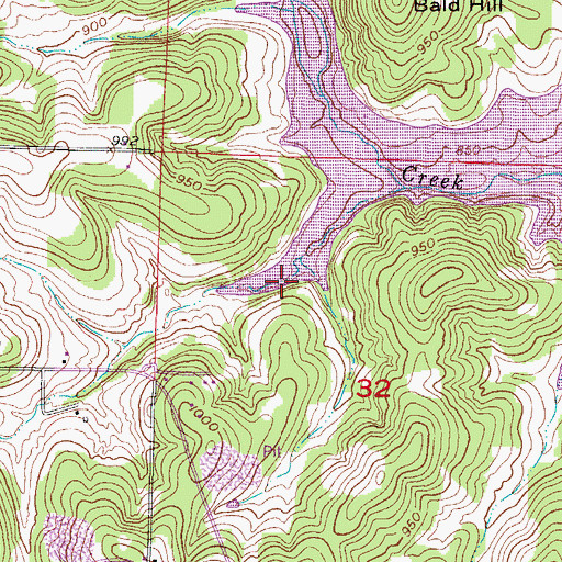 Topographic Map of Cave Spring, MO