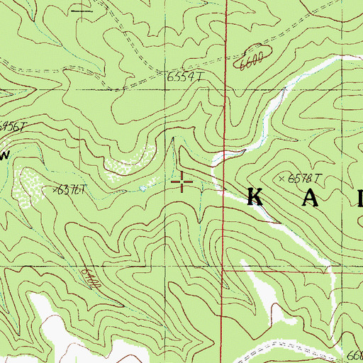 Topographic Map of Little Pine Hollow, AZ