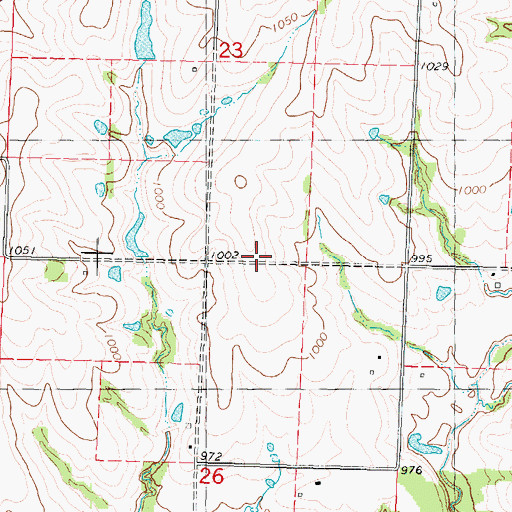 Topographic Map of Centenary Church, MO