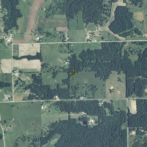 Aerial/Satellite Image of Center School (historical), MO