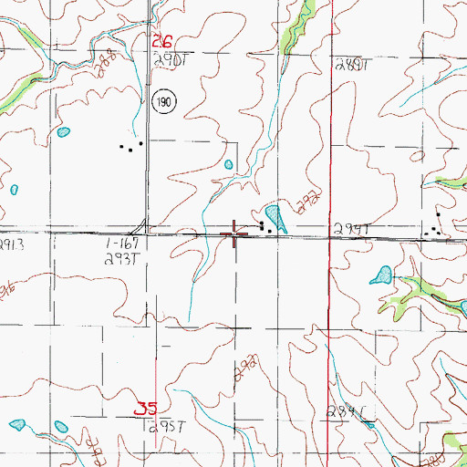 Topographic Map of Charity School (historical), MO