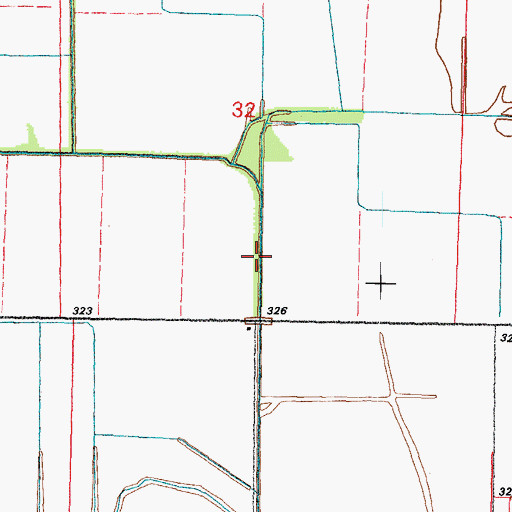 Topographic Map of Circle Ditch, MO