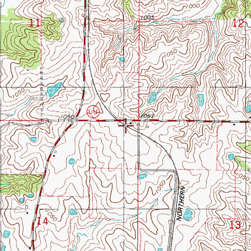 Topographic Map of Cisco School, MO