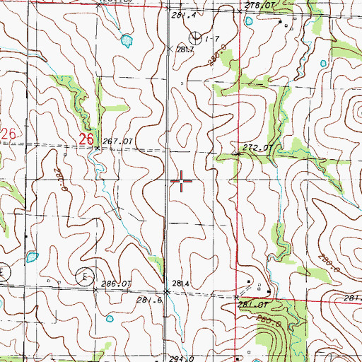 Topographic Map of Civil Bend Center School (historical), MO